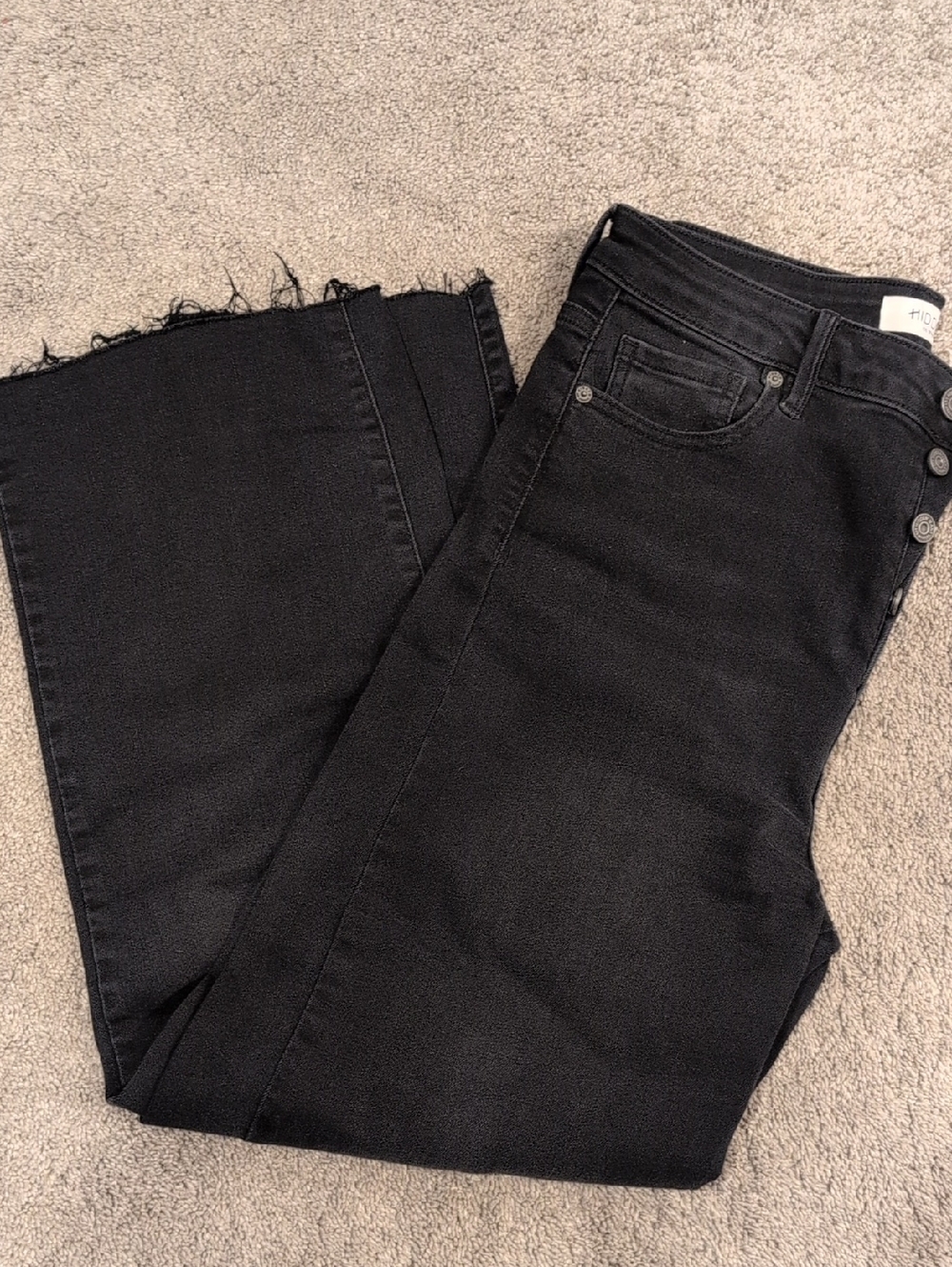 Hidden Black High-Rise Wide Leg Jeans
